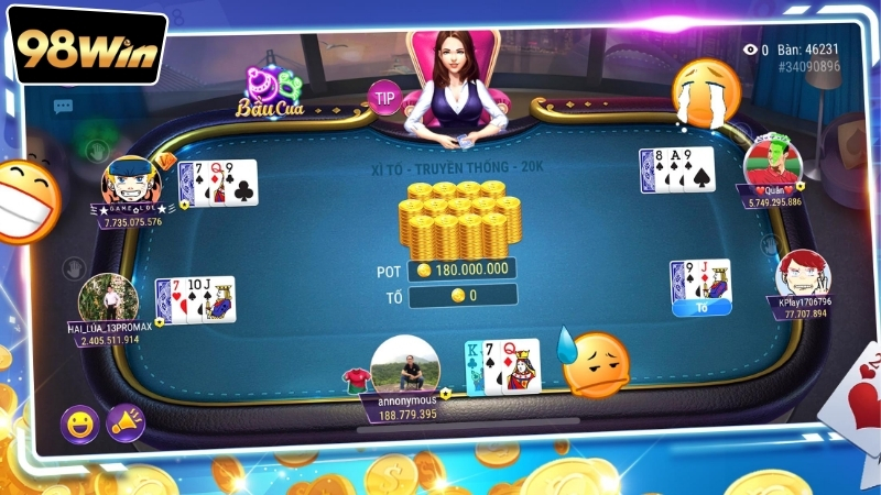 Đánh xì tố tại nhà cái 98win - Cơ hội kiếm tiền cao đỉnh cao 5 Hướng dẫn cách đánh xì tố tại nhà cái 98win chi tiết từ A đến Z