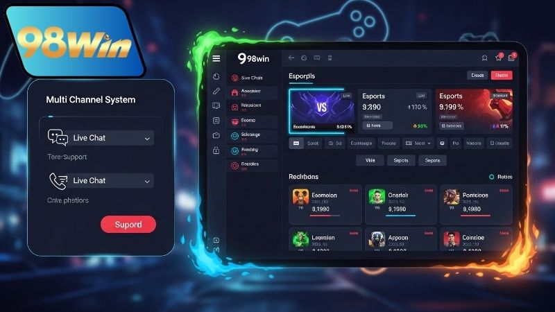 Nền tảng cá cược Esports hỗ trợ đa kênh 98win tiện lợi! 6 Các kênh hỗ trợ cược Esports đa dạng tại 98win